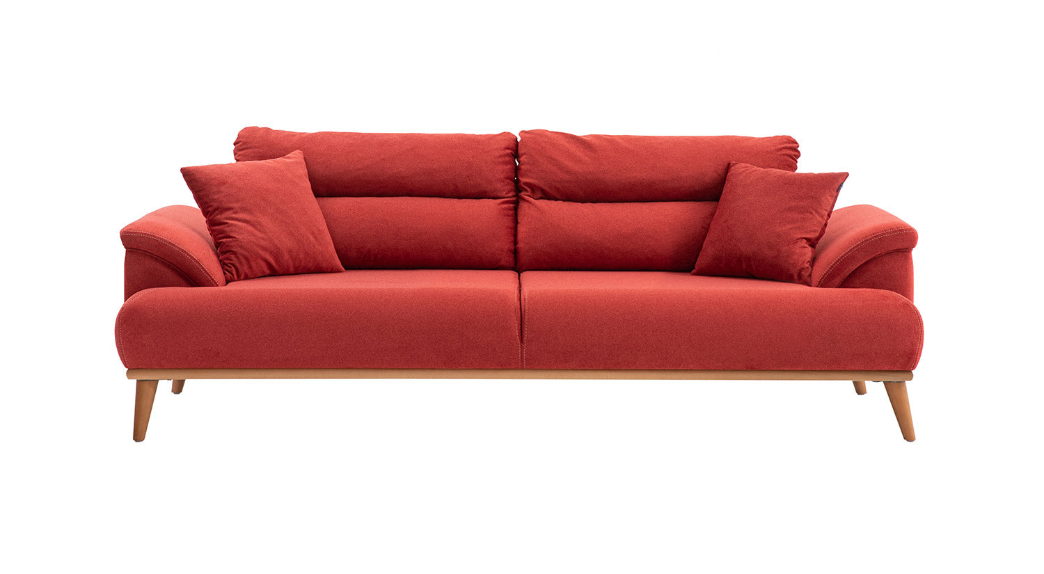 Milano Sofa Set - Red - Gray