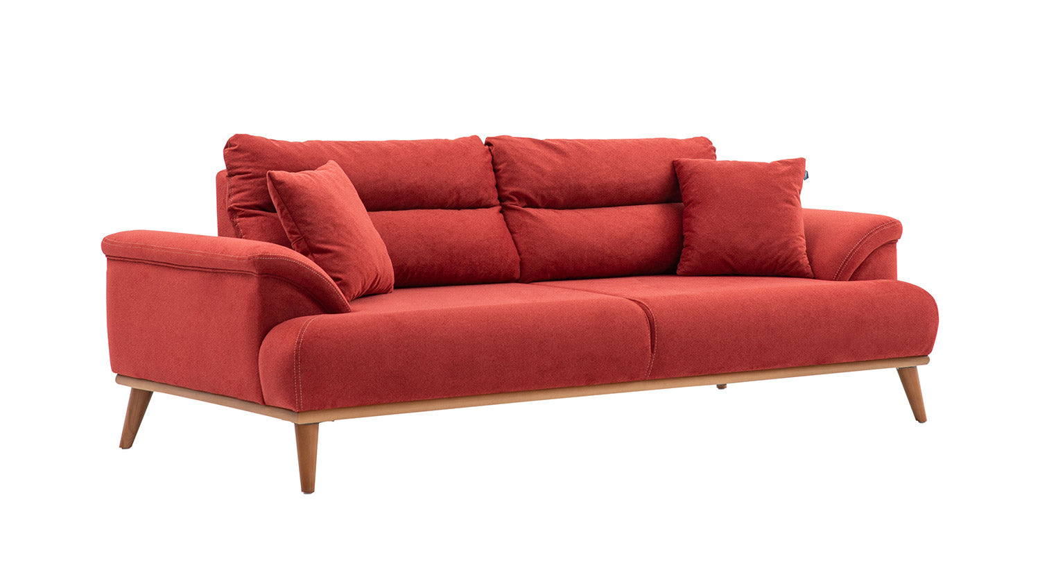 Milano Sofa Set - Red - Gray