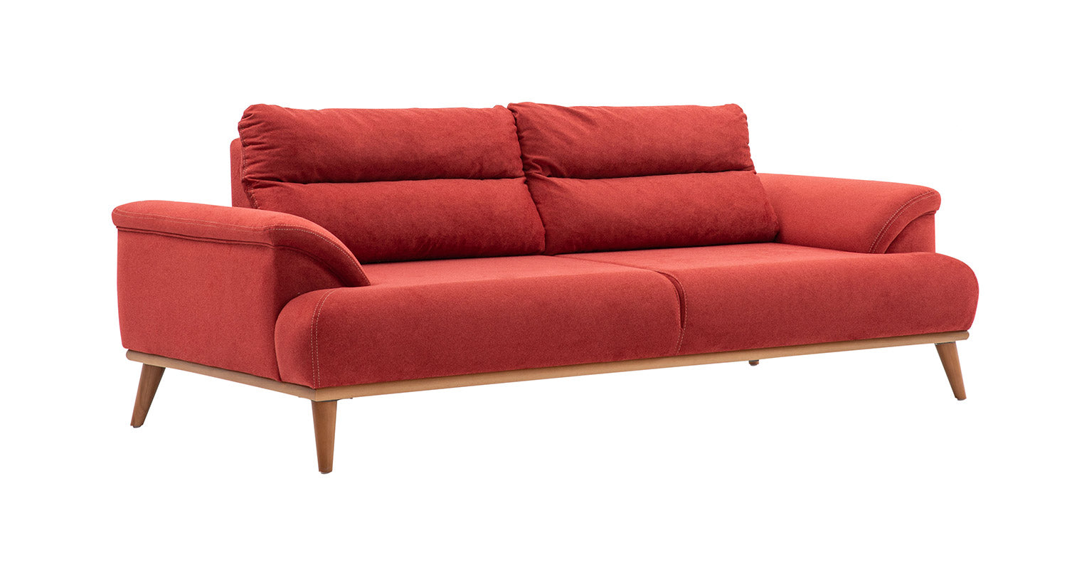 Milano Sofa Set - Red - Gray