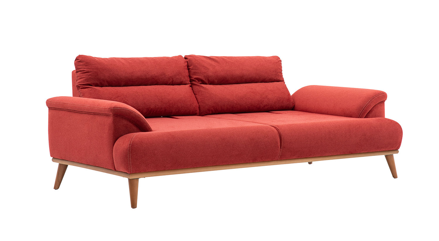 Milano Sofa Set - Red - Gray
