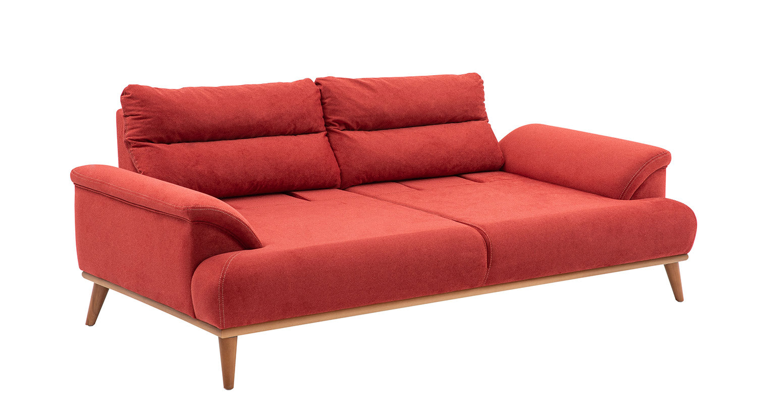 Milano Sofa Set - Red - Gray