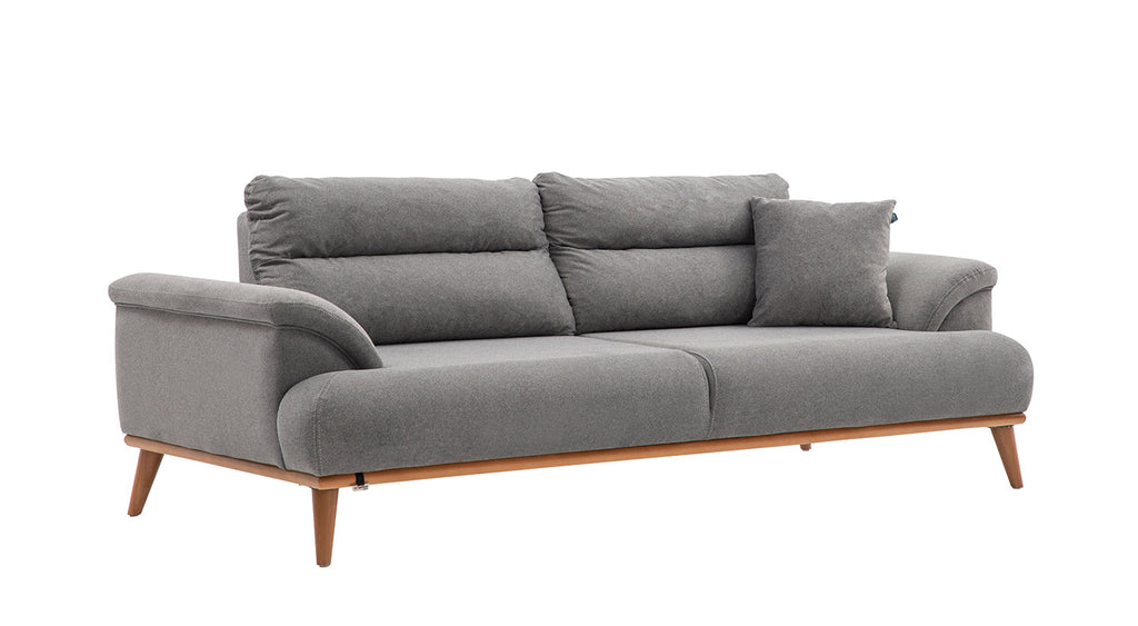 Milano Sofa Set - Red - Gray