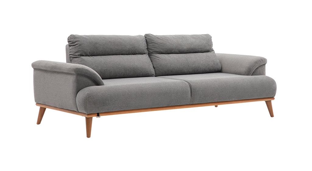 Milano Sofa Set - Red - Gray