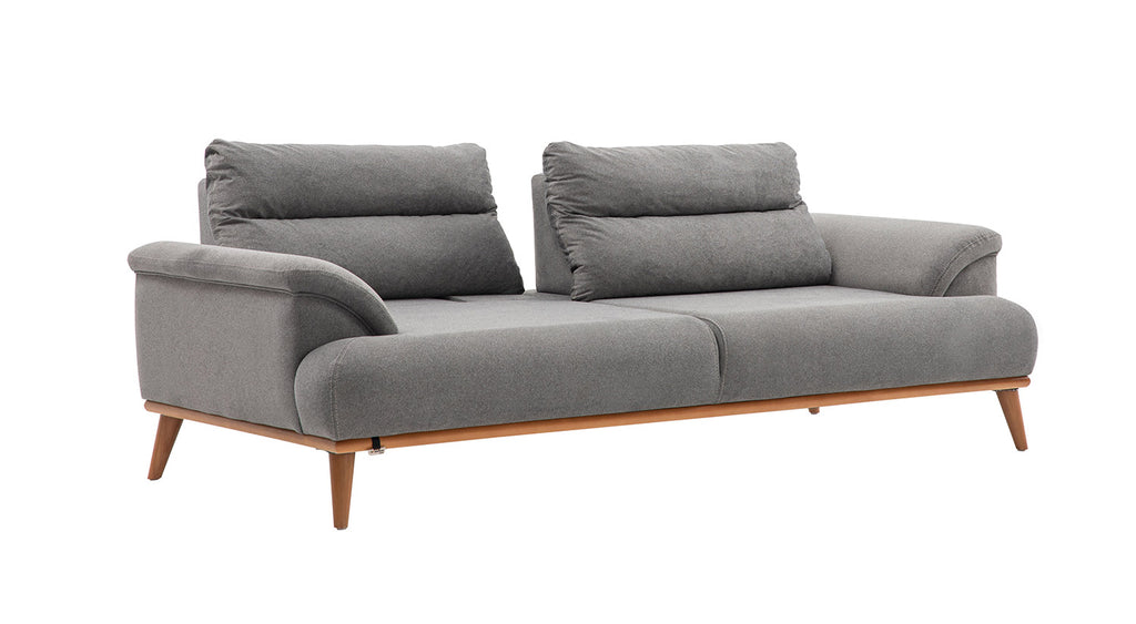 Milano Sofa Set - Red - Gray